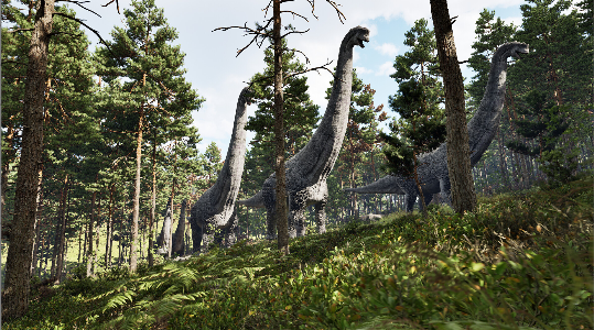 恐龙岛游戏截图-夜间生存场景